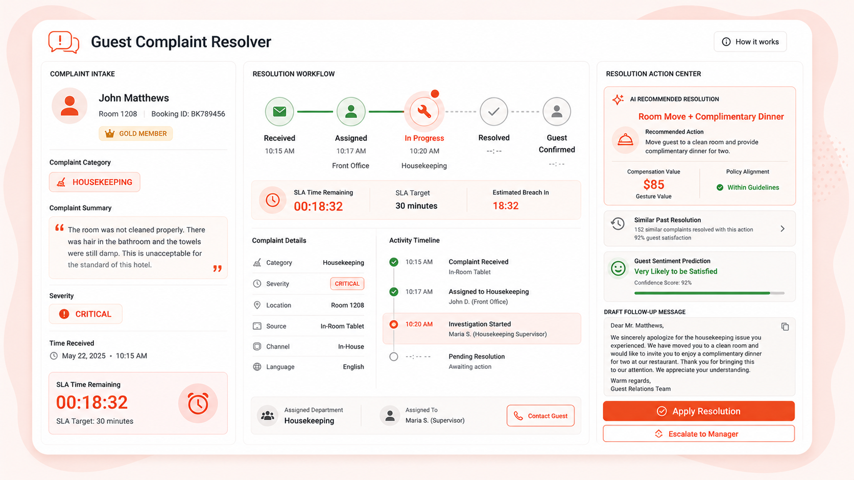 Guest Complaint Resolver