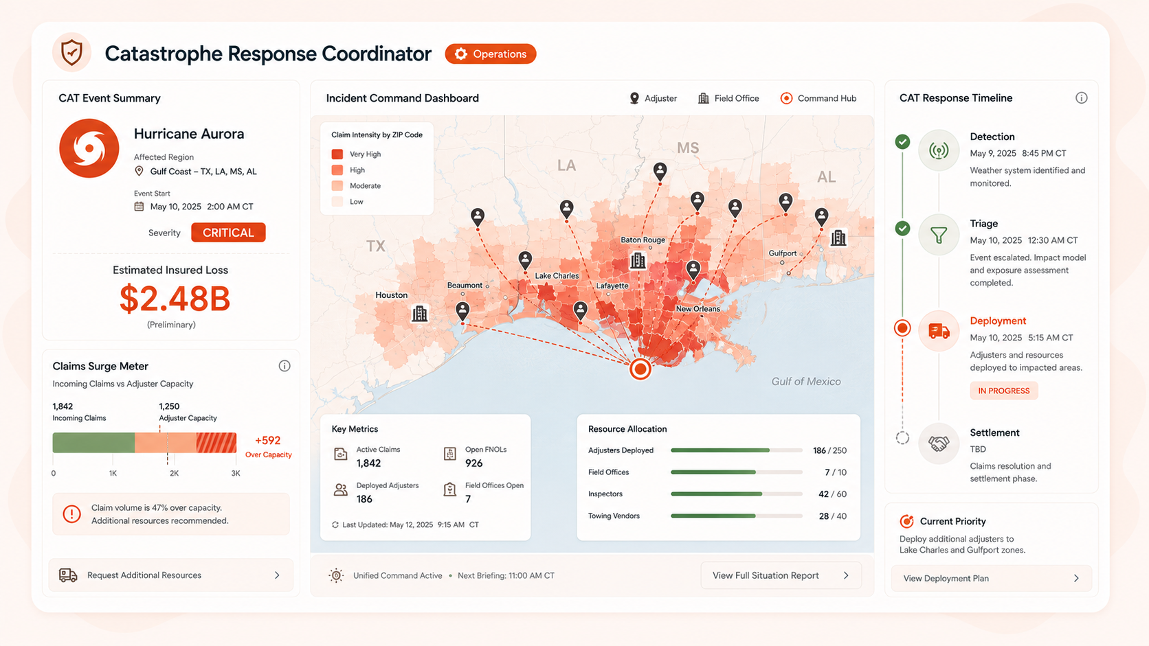 Catastrophe Response Coordinator
