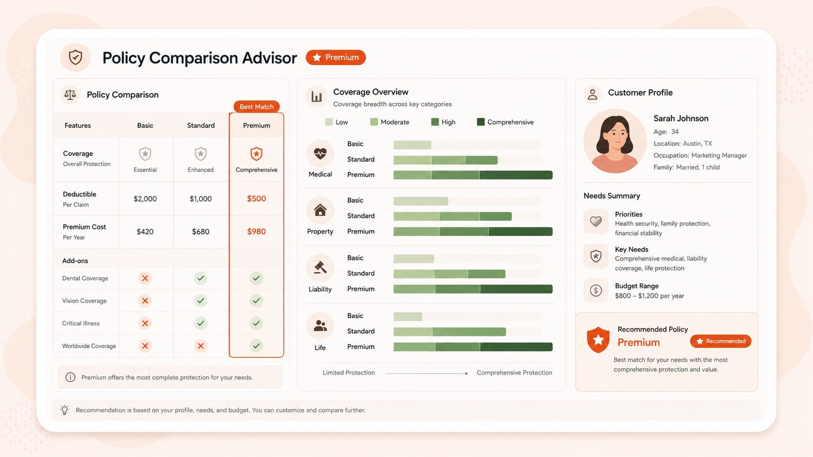Policy Comparison Advisor