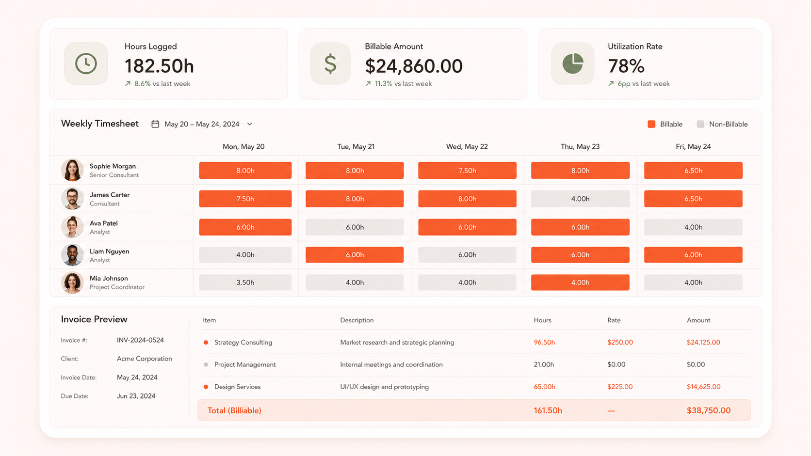 Time & Billing Optimizer