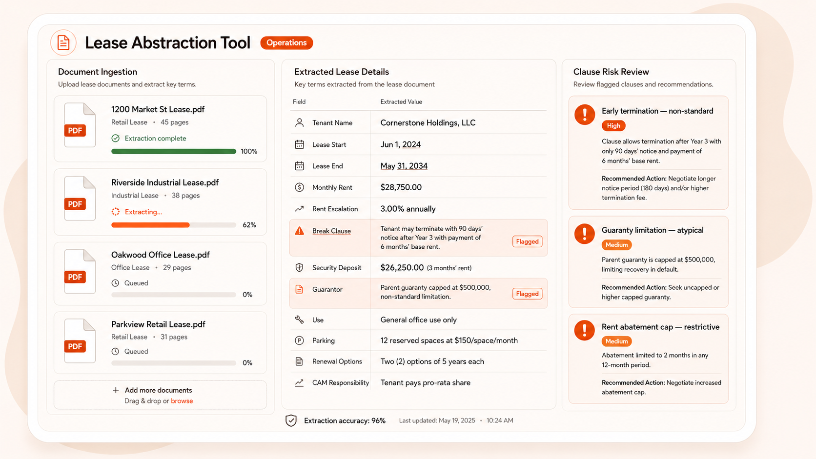 Lease Abstraction Tool