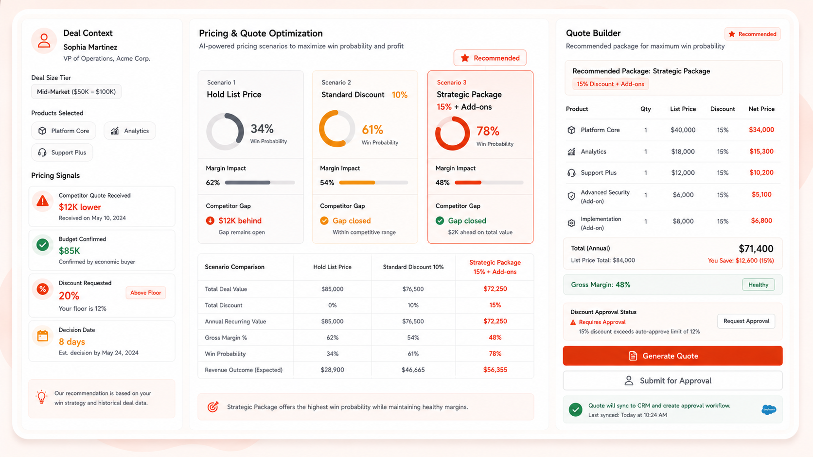 Pricing & Quote Optimization Agent